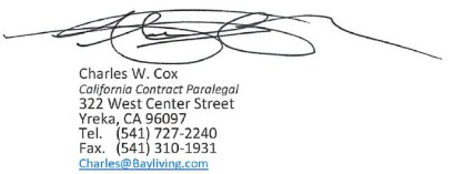 Charles Cox E-signature