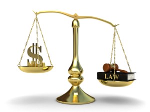 Lawyer Money Scales Justice